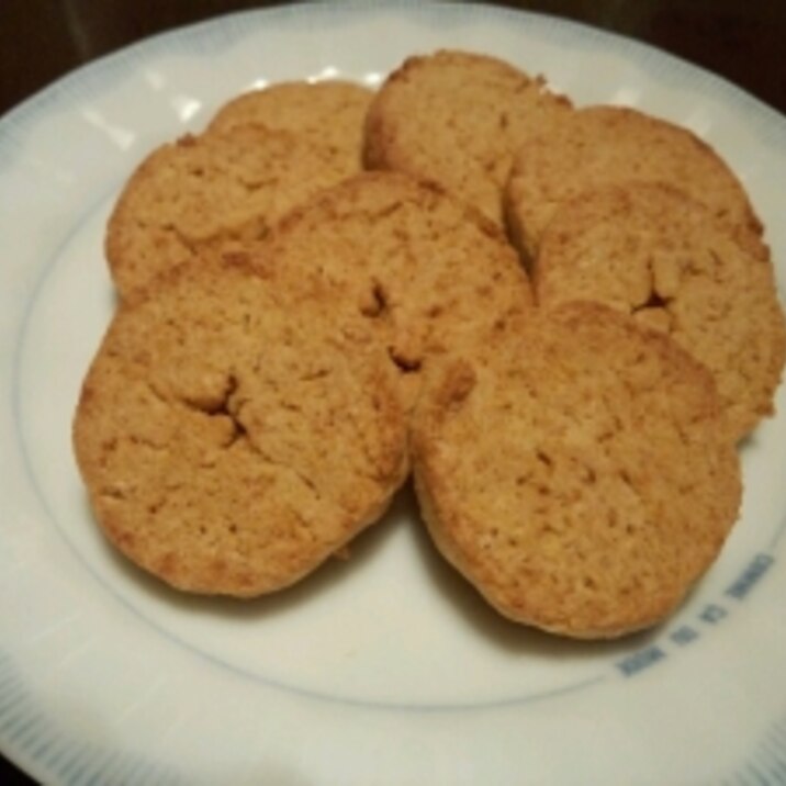 塩麹入りおからきな粉クッキー